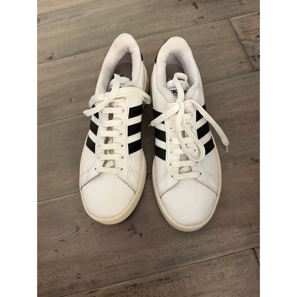 Adidas men’s grand court white sneakers sz 8.5 - Picture 2 of 6